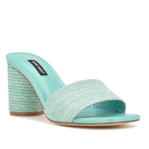 Nine West Mapeli Heeled Slide Sandals - Picture 1 of 8